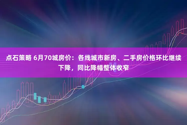 点石策略 6月70城房价：各线城市新房、二手房价格环比继续下降，同比降幅整体收窄